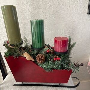 Kohl’s Holiday Sleigh Centerpiece